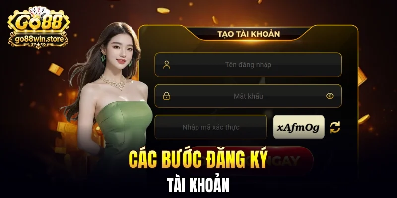 Các bước đăng ký tài khoản tại cổng game